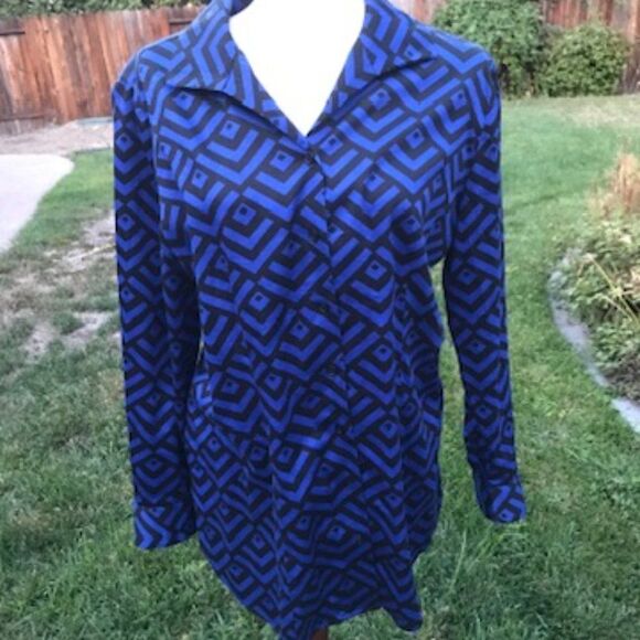 Chico Blue Grotto Geo Pattern Size 2 - Picture 1 of 6